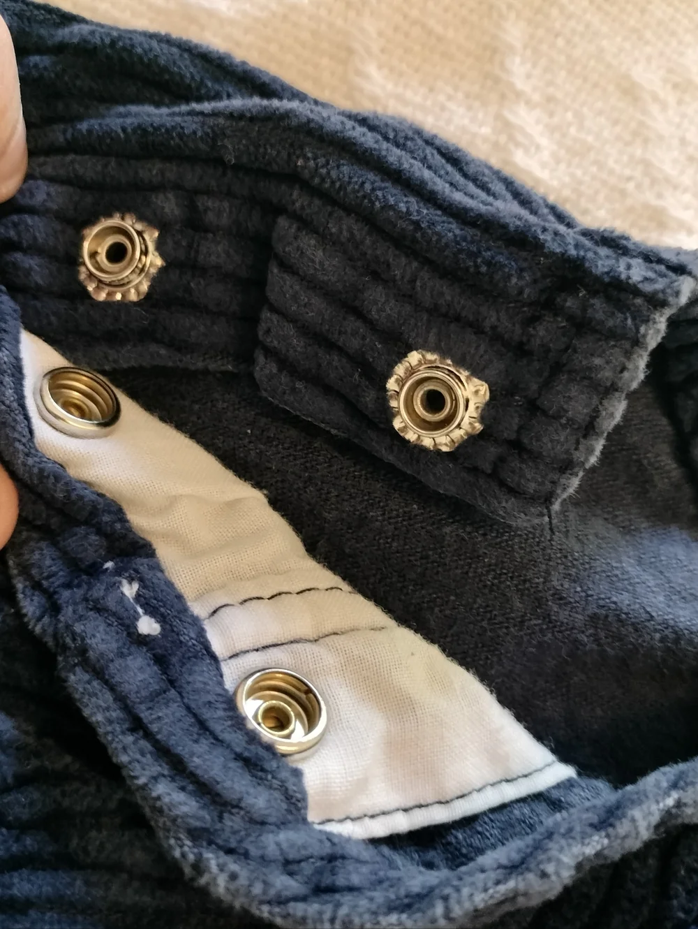 VTG Carter's Rugged Outdoor Wear Corduroy Overalls‎ 2T Navy Blue Train Workwear